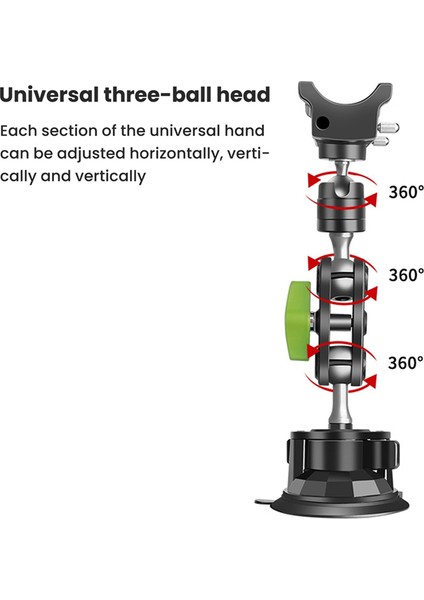 Lanparte Yeni Telefon Tutucu Araç Telefon Tutucu Sabitleyici Telefon Selfie Çubuğu 360° Dönebilen Braket (Yurt Dışından) fiyatları