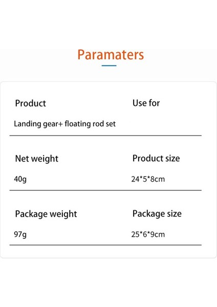 Djı Mini 4 Pro/mini 3 Pro/mini3 Drone Su Iniş Takımı Su Üzerinde Eğitim Takımı Için Iniş Kızağı Şamandıra Takımı Genişlemesi (Yurt Dışından)