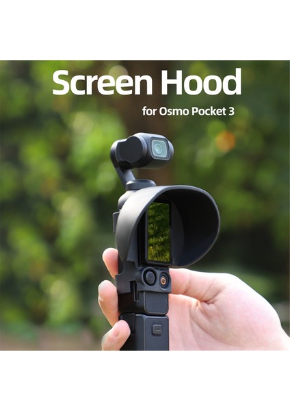 Sunnylıfe Osmo Pocket3 Ekran Başlığı Pocket3 Işık Engelleyici Güneşlik Çok Işlevli Başlıklar Kamera Aksesuarları (Yurt Dışından) fiyatları