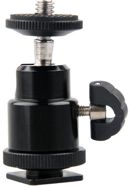 Alüminyum Alaşımlı Mini Küresel Kafa 1/4" Montaj Flaş Pabucu ile Dslr Slr Dc Kamera Mini Dv Monitör Vb. Için (Yurt Dışından)