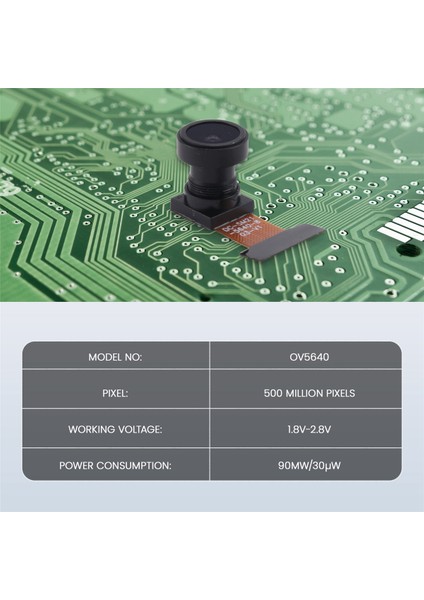 ESP32-CAM Soft Board Için OV5640 Kamera Modülü 5 Milyon Piksel Yüksek Çözünürlüklü Otomatik Odaklama 24PIN 0.5mm Pitch(C) (Yurt Dışından) fiyatları