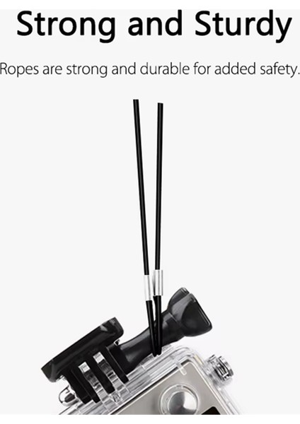 Gopro 12 11 10 9 8 Sjcam Akaso INSTA360 X4 X3 Için Kayıp Önleyici Tel Halat Emniyet Halatı Djı Osmo Action 4 Pocket 3 (Yurt Dışından) fırsatları