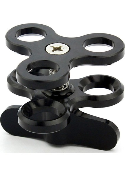 Alüminyum Alaşımlı Bilyalı Bağlantı Kolları 3 Bölümlü Bilyalı Bağlantı Kelepçesi Montajı Doldurma Işığı Lamba Tutucu Dalış Sualtı Fotoğrafçılığı Aksesuarı Gopro Siyah (Yurt Dışından) indirimleri