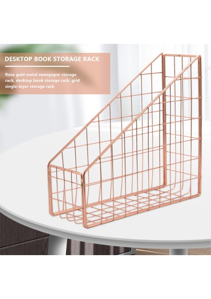 Gül Altın Elektrolizle Kaplanmış Demir Kitaplık Masaüstü Raf Dosya Dergi Kitap Standı Ofis Ev Kırtasiye Düzenleyici Tutucu (Yurt Dışından) modelleri