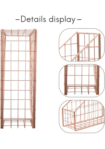 Gül Altın Elektrolizle Kaplanmış Demir Kitaplık Masaüstü Raf Dosya Dergi Kitap Standı Ofis Ev Kırtasiye Düzenleyici Tutucu (Yurt Dışından) indirimleri