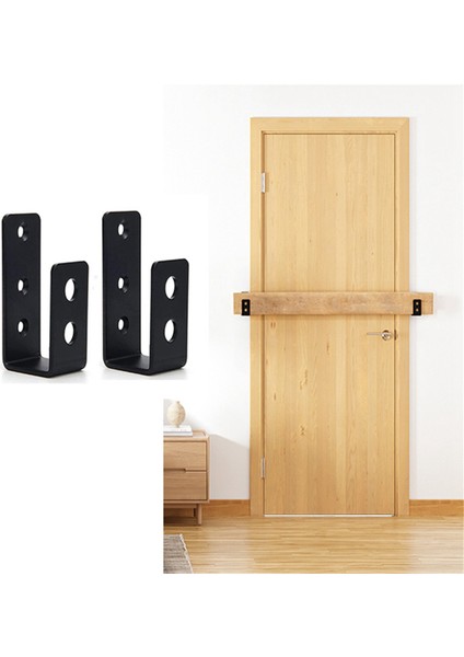 Adet 2 Inç x 4 Inç Kapı Bariyeri Klipsleri Ağır Hizmet Tipi Açık Çubuk Braketi U Şeklinde Braket Ahır, Kulübe, Garaj Kapısı Için (Yurt Dışından)