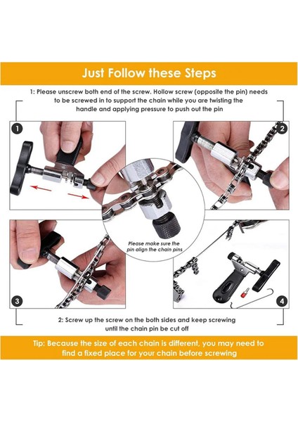 Bisiklet Zinciri Alet Seti, Bisiklet Tamir Aleti, Zincir Kesici Zincir Açacağı, Zincir Tokası Pensesi, Aşınma Göstergesi Alet Aksesuarları (Yurt Dışından) fırsatları