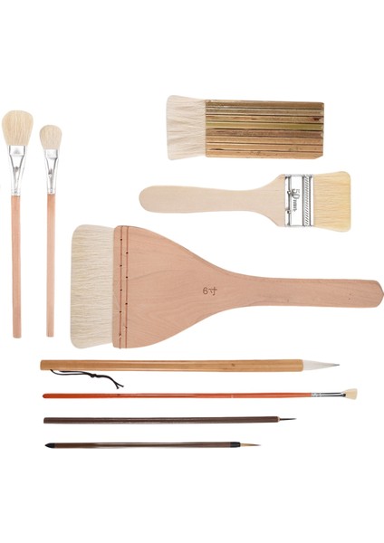 Adet Boya Fırçası Seti Farklı Şekillerde Sır Fırçaları Seramik, Akrilik, Suluboya, Seramik, Resim Sanatçıları ve Kaya (Yurt Dışından) modelleri