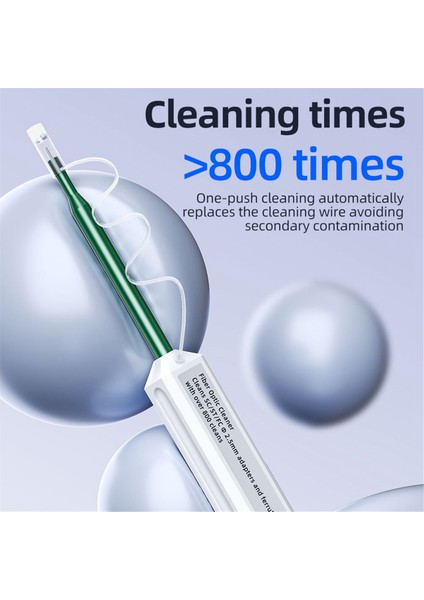 2 Adet Fiber Optik Temizleme Kalemi 2,5 mm Lc/mu Için, 1,25 mm Sc/fc/st Konnektörü Için Optik Akıllı Fiber Optik Temizleme Kalemi Aracı (Yurt Dışından) fiyatları