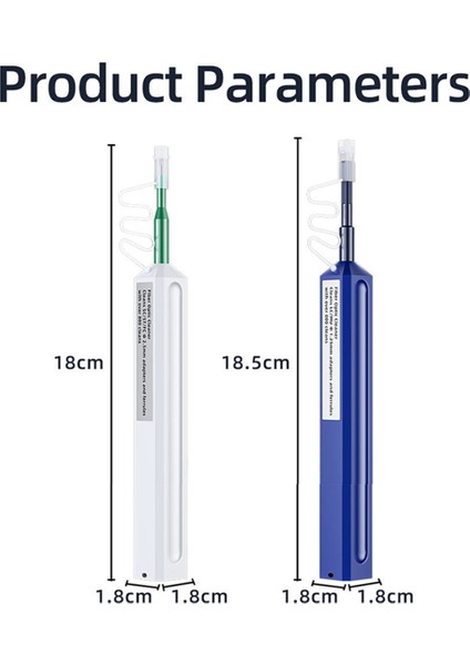 2 Adet Fiber Optik Temizleme Kalemi 2,5 mm Lc/mu Için, 1,25 mm Sc/fc/st Konnektörü Için Optik Akıllı Fiber Optik Temizleme Kalemi Aracı (Yurt Dışından) fırsatları