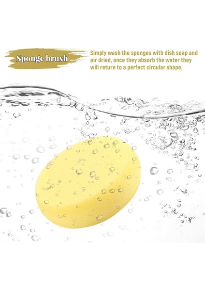 10 Adet Yuvarlak Sentetik Sanatçı Boya Süngeri El Sanatları Süngerleri Seramik, Suluboya, Sanat Süngerleri Sarı 2,75 Inç (Yurt Dışından) indirimleri