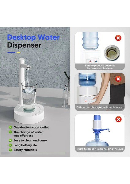 Tezgah Üstü Su Şişesi Dağıtıcısı 5 Galon ve Evrensel Su Şişeleri Için Otomatik Akıllı Elektrikli Su Sebili (Yurt Dışından) fırsatları