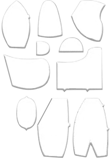 Hafıza Ayı Şablon Cetvel Seti, 10 Parça Hafıza Ayı Şablon Cetvel Seti, 15 Inçlik Ayı Şablonuna Uygun (Yurt Dışından) fiyatları