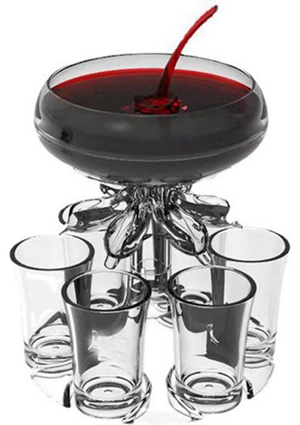 Shot Bardağı Seti ile Parti Içecek Dağıtıcısı - Içecek, Elma Şarabı, Kokteyl Için Akrilik Temassız Likör Dağıtıcısı (Yurt Dışından) modelleri