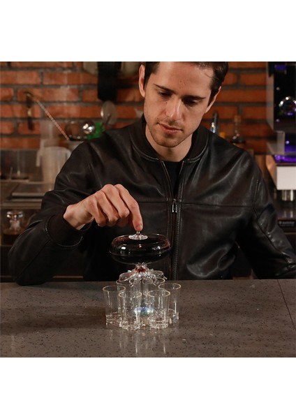 Shot Bardağı Seti ile Parti Içecek Dağıtıcısı - Içecek, Elma Şarabı, Kokteyl Için Akrilik Temassız Likör Dağıtıcısı (Yurt Dışından) fırsatları