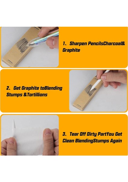Sanatçılar Için 40 Adet Eskiz Çizim Araçları Çizim Için Karıştırma Çubukları Kömür Karıştırma Kalemleri (Yurt Dışından) fırsatları