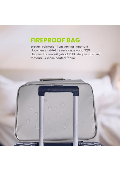 Yangına Dayanıklı Belge Saklama Çantası, Ipx4 Su Geçirmez Belge Saklama Çantası, Fermuarlı Kapatma Güvenlik Aksesuarları, Iş ve Ev Için (Yurt Dışından) modelleri