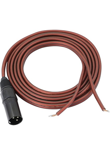 Xlr Hoparlör Kablosu, Hoparlör Kablosu Xlr Fişine, Altın Kaplamalı Xlr 3 Pin Erkek Konnektör Yedek Ses Kablosu Açık Uç (Yurt Dışından)