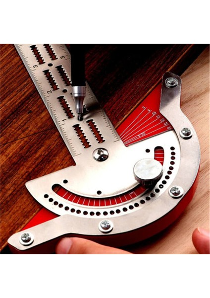 Marangoz Kenar Cetveli 10 Inç Yüksek Hassasiyetli Açı Ölçerler Marangoz Aletleri (Yurt Dışından)