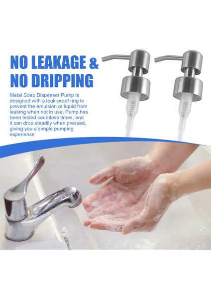 Sabunluk Pompası Değişimi - Normal 28/400 Boyunlu Şişeler Için 304 Paslanmaz Çelik Sabun ve Losyon Pompası (Yurt Dışından) indirimleri