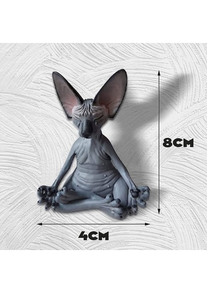 Sphynx Kedi Meditasyon, Düşünen Kedi Heykeli, Meditasyon Düşünen Kedi, Sphynx Tüysüz Kedi Meditasyon Tahsil Dekor (Yurt Dışından) fiyatları