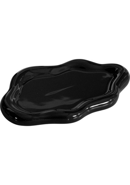 Seramik Mücevher Tepsisi Yüzük Anahtar Biblo Bulut Şekli Dekor Mücevher Tabak Tutucu Yatak Odası Dekoru Estetik Hediye B (Yurt Dışından)