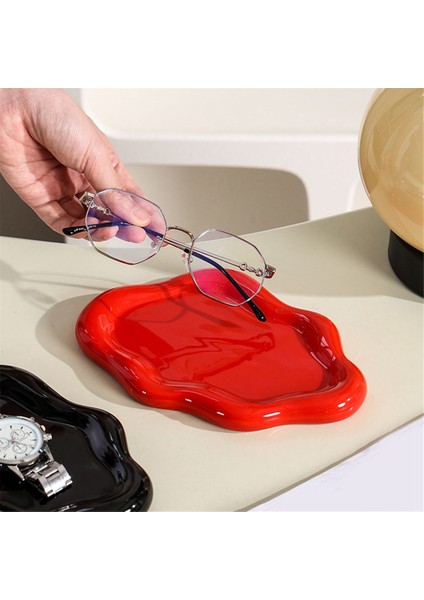 Seramik Mücevher Tepsisi Yüzük Anahtar Biblo Bulut Şekli Dekor Mücevher Tabak Tutucu Yatak Odası Dekoru Estetik Hediye B (Yurt Dışından) indirimleri