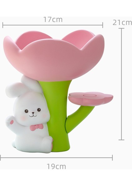 Sevimli Tavşan Çiçek Giriş Anahtar Saklama Tepsisi Ev Dekoru Tavşan Heykeli Mücevher Kase Hayvan Anahtar Tutucu Masa Tepsisi (Yurt Dışından) indirimleri