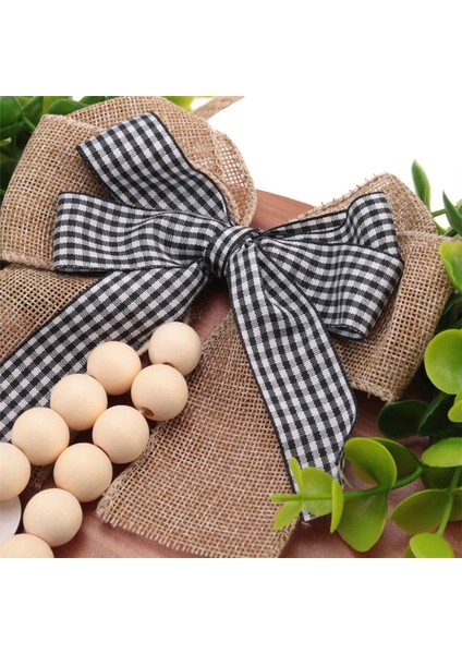 Hoş Geldiniz Kapı Işareti/rustik Ev Dekoru Ön Kapı Yatak Odası Ahşap Asılı Duvar Kaideleri Rustik Ahşap Boncuklu Siyah (Yurt Dışından) indirimleri