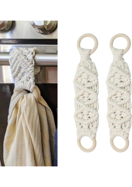 2 Adet Asılı Mutfak Havlusu Halka Tığ Işi Asılı Bulaşık Havlusu Mutfak Havluları Asılı Döngü Tutucu ile 10.43X2.56 Inç (Yurt Dışından) fiyatları