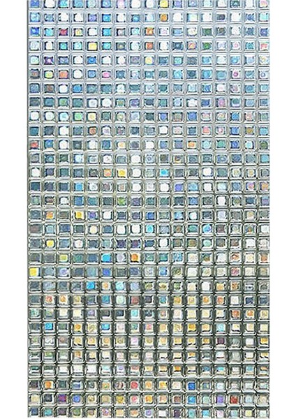 Gökkuşağı Dekoratif Cam Filmi Renkli Statik Kendinden Yapışkanlı Sarılmak Cam Çıkartmalar 3D Mozaik Gizlilik Cam Folyo (Yurt Dışından)