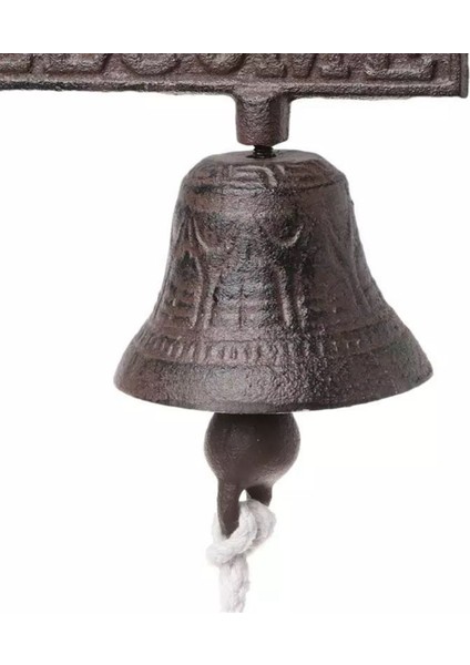 Vintage Bahçe Antika Kapı Zili, Vintage Büyük Döküm Demir Duvara Monte Metal Kapı Zili, Çiftlik Evi Dekorasyonu Için Uygun, A (Yurt Dışından) fırsatları