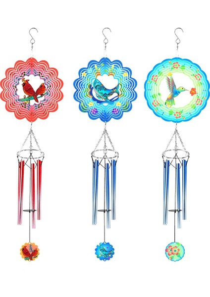 Dış Mekan Için Rüzgar Çanları Rüzgar Döndürücü, Bahçe Terası Için Açık Hava Bahçe Asma Dekoru, Çan Severler Için Benzersiz Hediye B (Yurt Dışından) fiyatları
