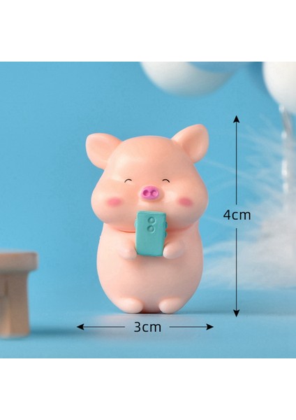 Adet Domuz Plastik Dıy Ev Dekorasyon Figürler Peyzaj Aksesuarları Peri Bahçe Minyatürleri Odası Dekor (Yurt Dışından) modelleri