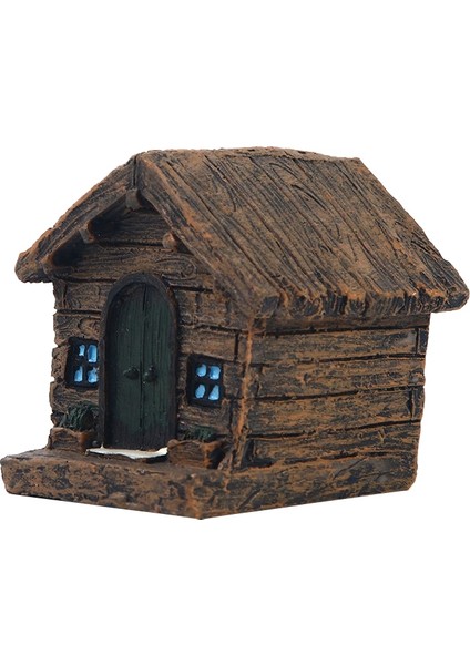 Peri Bahçe Evi Yapı Mimarisi Heykelcik Modeli Mini Ev Minyatür Reçine Çiftlik Evi Kum Masası Dekoru (Yurt Dışından)