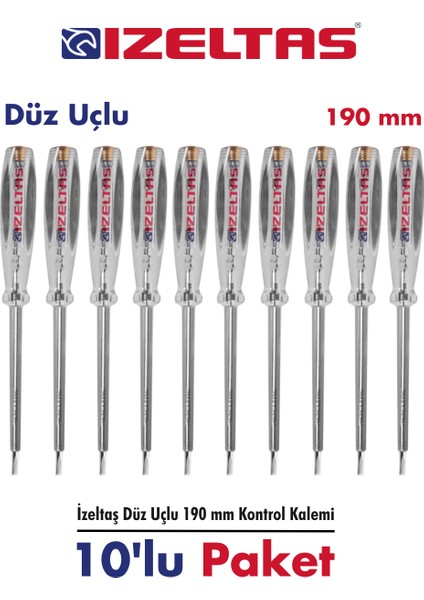 Izeltaş Master Kontrol Kalemi 190MM 10LU Paket