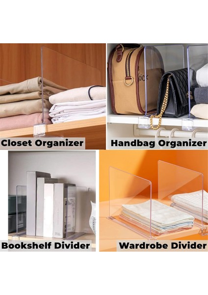 Şeffaf Raf Ayırıcılar, Şeffaf Gardırop Düzenleyiciler, Cüzdanlar, Çantalar, Giysiler, Kazaklar Için Akrilik Ayırıcılar (Yurt Dışından) modelleri