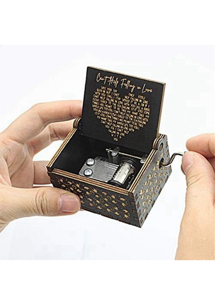 Aşık Olmadan Edemem Ahşap Müzik Kutusu, Antika Kazınmış Müzik Kutuları Aşk Için Bir Ahşap Müzik Kutusu (Yurt Dışından) fırsatları