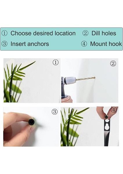 1 Çift Metal Perde Kancası - Retro Duvara Monte Perde Geri Tutma Tiebackleri Duvar Kancası Püskül Perdelik Tutucu (Siyah) (Yurt Dışından) fiyatları