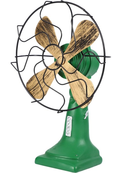 Retro Nostaljik Fan Ev Vintage Fan Minyatür Avrupa Tarzı Figürler Ev Dekor Yeşil (Yurt Dışından) fırsatları