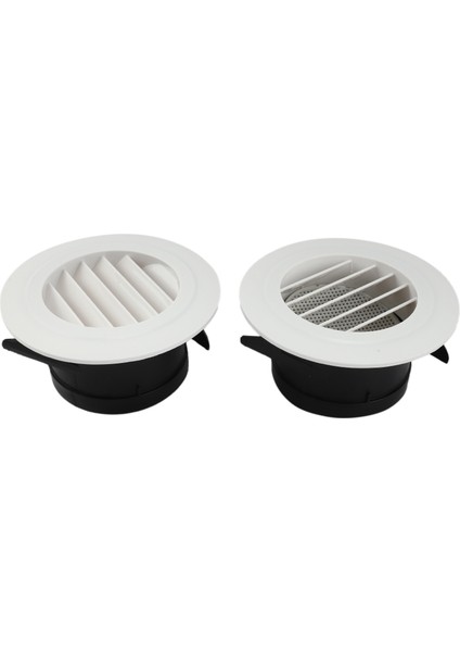 2 Parça 4 Inç Havalandırma Panjuru, Banyo Ofis Ev Için Dahili Sineklik ile Hava Izgara Kapağı (Yurt Dışından)