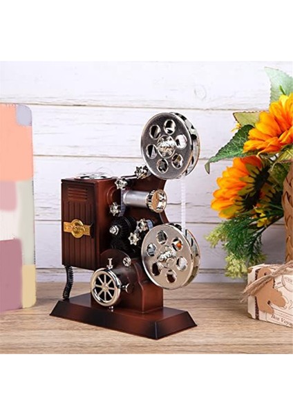 Film Projektör Müzik Kutusu, Mini Antika Vintage El Sanatları Müzik Kutusu Doğum Günü Ev/ofis/çalışma Odası Dekoru Için Melodi Çalar (Yurt Dışından) indirimleri