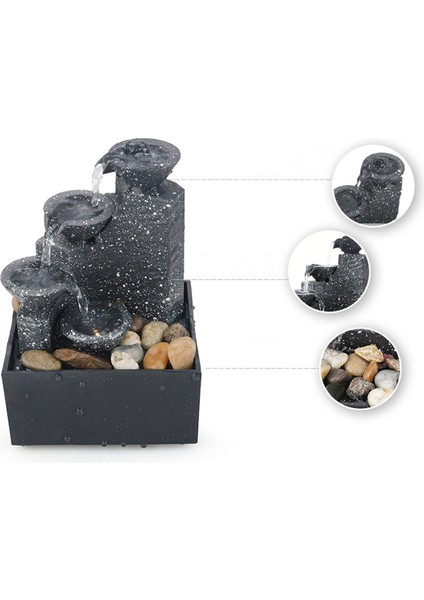 Ev Ofis Masaüstü Küçük Çeşme Şanslı Akan Su Süsleri Peyzaj Dekorasyon Zanaat Hediyeler (Yurt Dışından) fırsatları