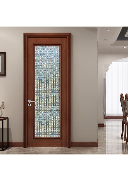 Gökkuşağı Dekoratif Cam Filmi Renkli Statik Kendinden Yapışkanlı Sarılmak Cam Çıkartmalar 3D Mozaik Gizlilik Cam Folyo (Yurt Dışından) indirimleri