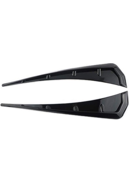 Evrensel Araba Çamurluk Yan Havalandırma Dekoratif Çıkartmalar, Hava Akışı Giriş Deliği Izgara Aksesuarları, Abs Siyah (Yurt Dışından)