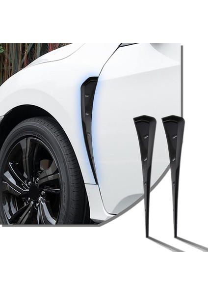 Evrensel Araba Çamurluk Yan Havalandırma Dekoratif Çıkartmalar, Hava Akışı Giriş Deliği Izgara Aksesuarları, Abs Siyah (Yurt Dışından) fiyatları