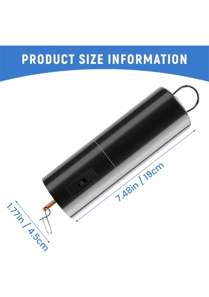 Dönücü ve Rüzgar Çanı Bahçe Dekorasyon Aksesuarları Için Asılı Siyah Döner Motor, Pil Dahil Değil 1 Paket (Yurt Dışından) fırsatları