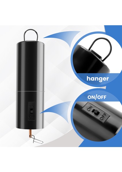 Dönücü ve Rüzgar Çanı Bahçe Dekorasyon Aksesuarları Için Asılı Siyah Döner Motor, Pil Dahil Değil 1 Paket (Yurt Dışından) indirimleri