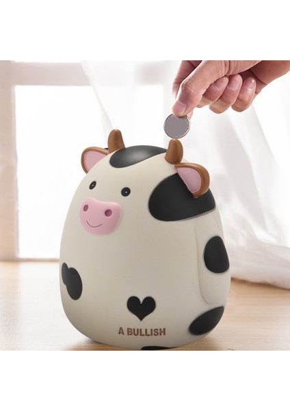 Sevimli Karikatür Inek Kuma Para Kutusu Büyük Tasarruf Kutusu Çocuk Hediyeler Para Kutusu Ev Dekor-Beyaz (Yurt Dışından) fiyatları