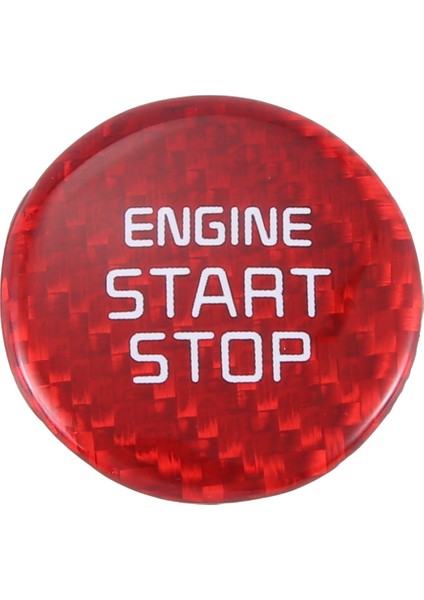 Gerçek Karbon Fiber Tek Anahtarlı Başlatma Durdurma Düğmesi Motor Düğmesi Kapağı Çıkartması Kia Stinger 2018-2022 Kırmızı (Yurt Dışından) fırsatları